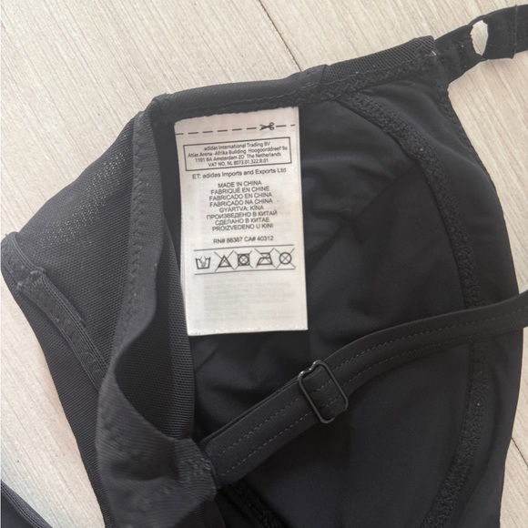 Black Cutout One-Piece Swimsuit Adidas - Picture 4 of 10